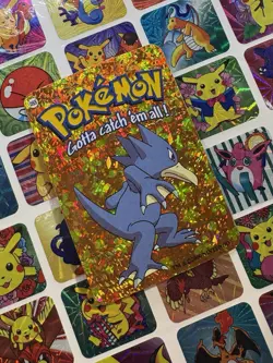 Pokemon 151 Vintage Pocket Monsters Vending HOLO Prism Sticker 2000 Nintendo - Image 2