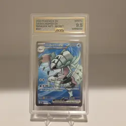 2023 Pokemon Golisopod EX 221/182 Paradox Rift Secret Rare AGS 9.5 MINT+ - Image 1
