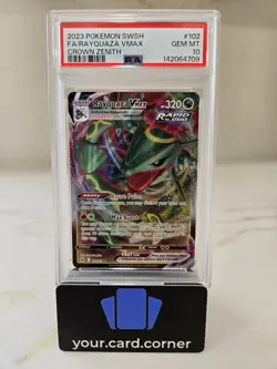 Pokemon Rayquaza Vmax 2023 Sword & Shield: Crown Zenith 102/159 PSA 10 Gem Mint - Image 3