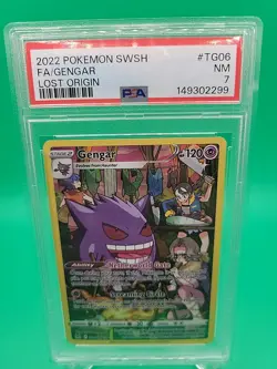 2022 Pokemon SWSH FA/Gengar Lost Origin #TG06 PSA 7 - Image 1
