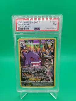 2022 Pokemon SWSH FA/Gengar Lost Origin #TG06 PSA 7 - Image 2