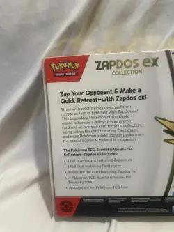 Pokemon TCG Scarlet & Violet 151 Zapdos EX Collection Box - NEW & SEALED - Image 4