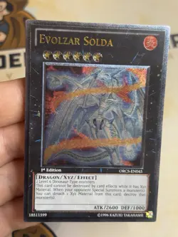 Evolzar Solda ORCS-EN045 Ultimate Rare 1st Edition YuGiOh! LP EURO - Image 2