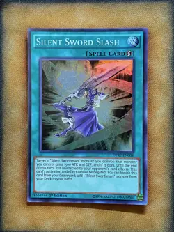 Yugioh Silent Sword Slash DPRP-EN004 Super Rare 1st Ed NM - Image 1