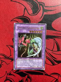 Yu-Gi-Oh Elementalhero Flamewingman 1st Ultimate Rare TLM-DE035 Euro No PSA - Image 3