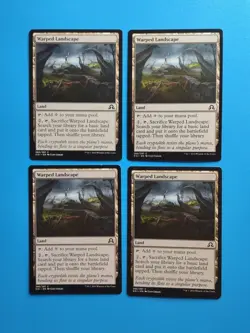 MTG 4x Warped Landscape x4 NM Shadows Over Innistrad Magic Playset - Image 1