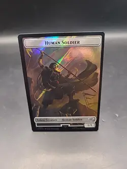 Magic LOTR T 0015 / 0024 SURGE FOIL Human Soldier /Food Token - Image 1