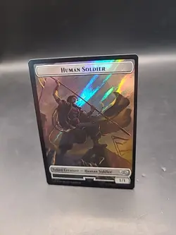 Magic LOTR T 0015 / 0024 SURGE FOIL Human Soldier /Food Token - Image 3