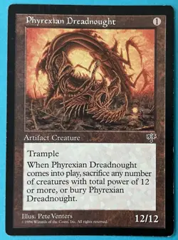 MTG Phyrexian Dreadnought Mirage LP Magic The Gathering Vintage - Image 1