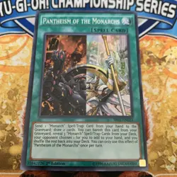 Yugioh Pantheism of the Monarchs SR01-EN023 1st Edition NM - Image 1