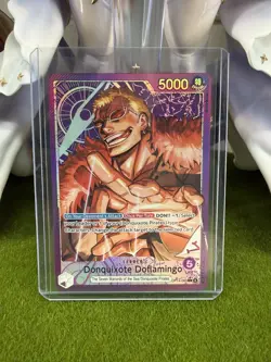 Op14-060 - Donquixote Doflamingo Leader Alt Art One Piece Card English MINT - Image 1