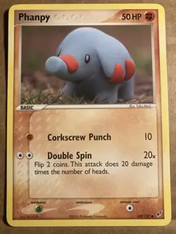 Phanpy Pokemon Card Deoxys 69/107 LP - Image 1