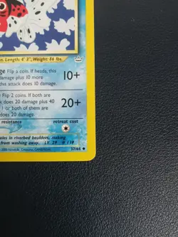 Pokemon Card Seaking 37/64 Neo Revelation Uncommon WOTC - Image 5