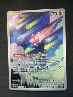 Pokemon TCG Minior Card Holo Illustration Rare, Paradox Rift 201/182 - Image 1
