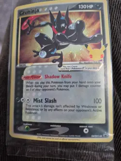Pokemon Greninja Star Promo Holo SWSH144 Sword & Shield 130 HP Card Sealed N Bag - Image 1