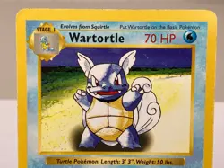 Wartortle 042/102 Base Set Shadowless WOTC Pokemon Card - Moderately Played - Image 3
