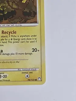 Pikachu 94/123 Diamond & Pearl Mysterious Treasure Non Holo Pokemon Card TCG - Image 2