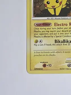 Pikachu 94/123 Diamond & Pearl Mysterious Treasure Non Holo Pokemon Card TCG - Image 3