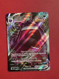 Pokemon TCG Fusion Strike Ace Gengar VMAX Holo Card 157/264 - Image 1