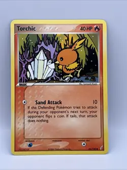 Torchic 66/100 Common Crystal Guardians Pokemon Card LP - Image 1
