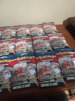 19 Sealed New Packs/ Pokemon Cards-25 Each Pack! 1 Foil Card In Each Pack! - Image 2