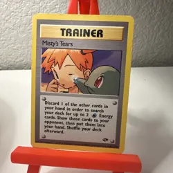 Misty's Tears 118/132 Pokemon Gym Challenge Unlimited Card WOTC LP - Image 2