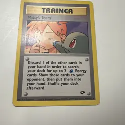 Misty's Tears 118/132 Pokemon Gym Challenge Unlimited Card WOTC LP - Image 3