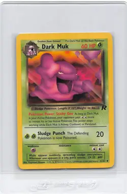 DARK MUK 41/82 - Team Rocket Set - VINTAGE WOTC Pokemon Card - Unlimited - NM/LP - Image 1