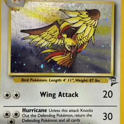 Vintage Base Set 2 Pidgeot Pokemon Card #14 Authentic 1999 WOTC Wizard B Swirl - Image 4
