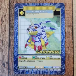 Gabumon BO-116 Digimon Vintage 2000 Bandai Digi-Battle Trading Card Series 3 - Image 2