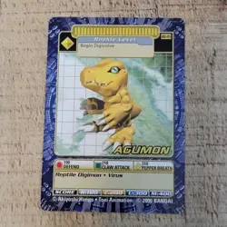 MINT Agumon BO-115 Digimon Vintage 2000 Bandai Digi-Battle Trading Card Series 3 - Image 2