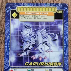 NM Garurumon BO-136 Digimon 2000 Bandai Digi Battle Card Game Series 3 Champion - Image 1