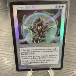 Magic: The Gathering Force Bubble White Enchantment Foil 14/143 2003 - Image 1