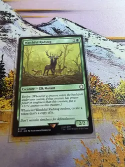 Watchful Radstag Fallout MTG Universes Beyond Mtg - Image 1
