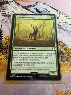 Watchful Radstag Fallout MTG Universes Beyond Mtg - Image 3