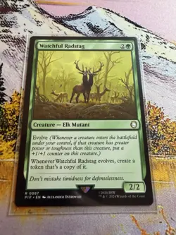 Watchful Radstag Fallout MTG Universes Beyond Mtg - Image 4