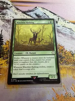 Watchful Radstag Fallout MTG Universes Beyond Mtg - Image 5