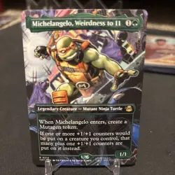 Michelangelo, Weirdness to 11 (Borderless) #214 TM Ninja Turtles NP - Image 1