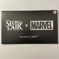 MTG Secret Lair: Marvel: Black Panther (Rainbow Foil Edition) Sealed - Image 1