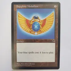 CHARLIE MISPRINT SAPPHIRE MEDALLION TEMPEST MTG LP - Image 1