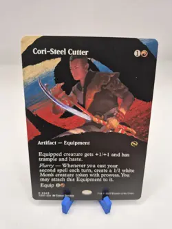 MTG Magic The Gathering Cori Steel Cutter BORDERLESS - Image 1