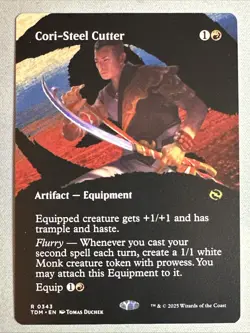MTG / Cori-Steel Cutter / TDM / #343 / Regular (Borderless) / Rare / NM - Image 1