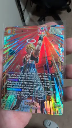 Gogeta FB09-122 Secret Rare ⭐ Alternate Art Dual Evolution Dragon Ball Card - Image 1