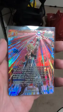 Gogeta FB09-122 Secret Rare ⭐ Alternate Art Dual Evolution Dragon Ball Card - Image 2