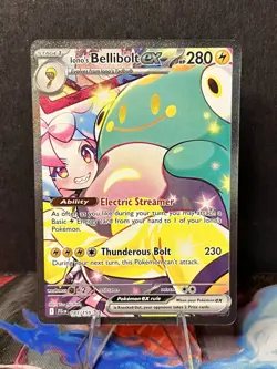 Pokemon TCG Iono's Bellibolt EX Journey Together Ultra Rare Holo Card 183/159 - Image 1