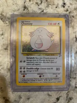Chansey 003/130 Base Set 2 Holo Mint Pokemon Card - Image 1