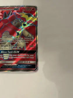 Pokemon Turtonator GX 190 HP Ultra Rare Full Art Holo Card 131/145 2017 - Image 2