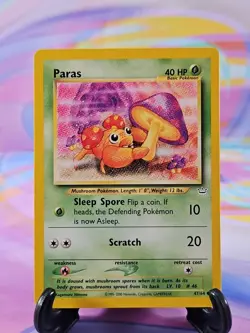 Pokemon TCG Neo Revelation Card | Paras 47/64 Common - Image 1