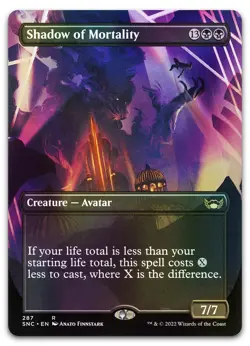 Shadow of Mortality (Borderless) #287 (Foil) NM Streets New Capenna Magic MTG - Image 1