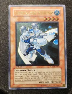 Yugioh Elemental Hero Bubbleman 1st Edition Ultimate Rare CRV-EN014 NM - Image 3